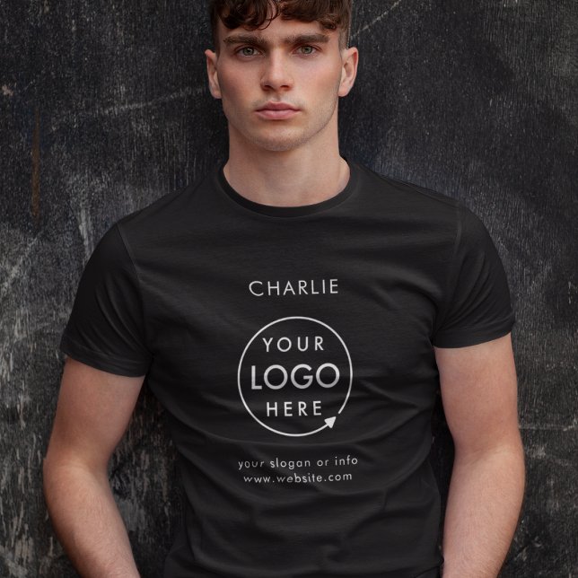 T-shirt Logo d'entreprise Employé de marque Nom de l'emplo (Créateur téléchargé)