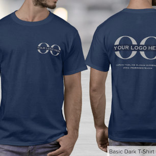 T-shirt Logo d'entreprise Marine Blue