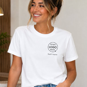 T-shirt Logo d'entreprise Nom du personnel de l'employé En