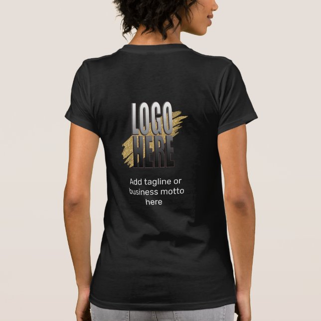 T-shirt Logo d'entreprise personnalisé avec employé de tex (Dos)