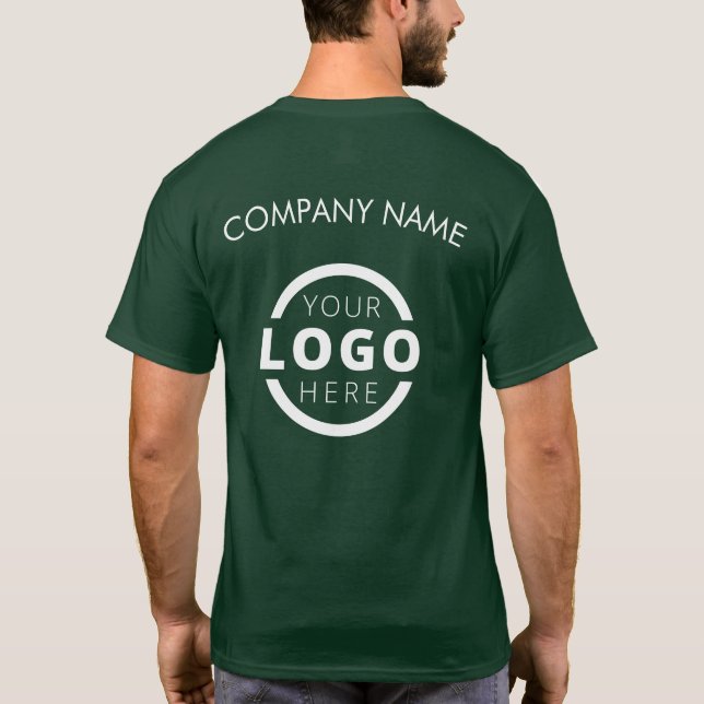 T-shirt Logo d'entreprise personnalisé Uniforme employé (Dos)