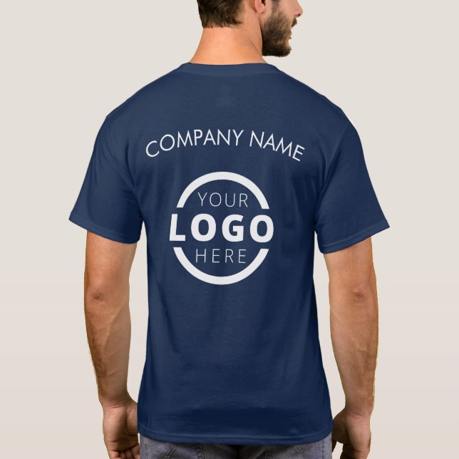 T-shirt Logo d'entreprise personnalisé Uniforme employé (Dos)