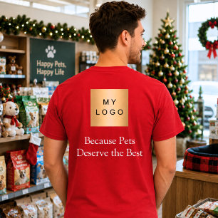 T-shirt Logo d'entreprise Promeneur de chien de compagnie