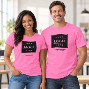 T-shirt Logo d'entreprise rose Promo