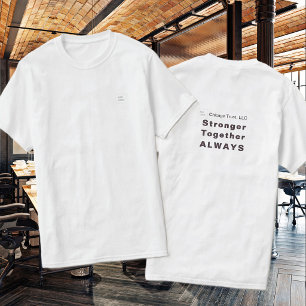 T-shirt Logo d'entreprise Stronger Together