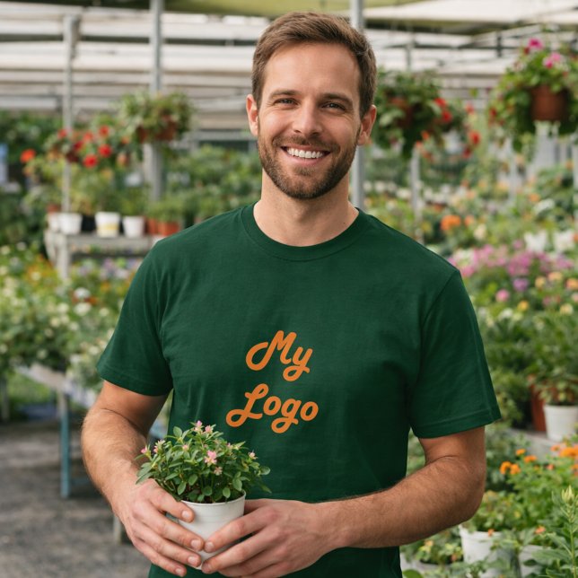 T-shirt Logo d'entreprise verte (Créateur téléchargé)