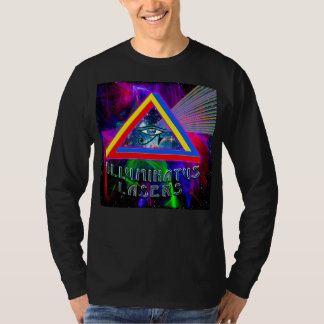 T-shirt Logo des lasers Illuminatus à long feuillage