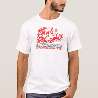 T-shirt Logo deux 8-Counts - rouge et noir