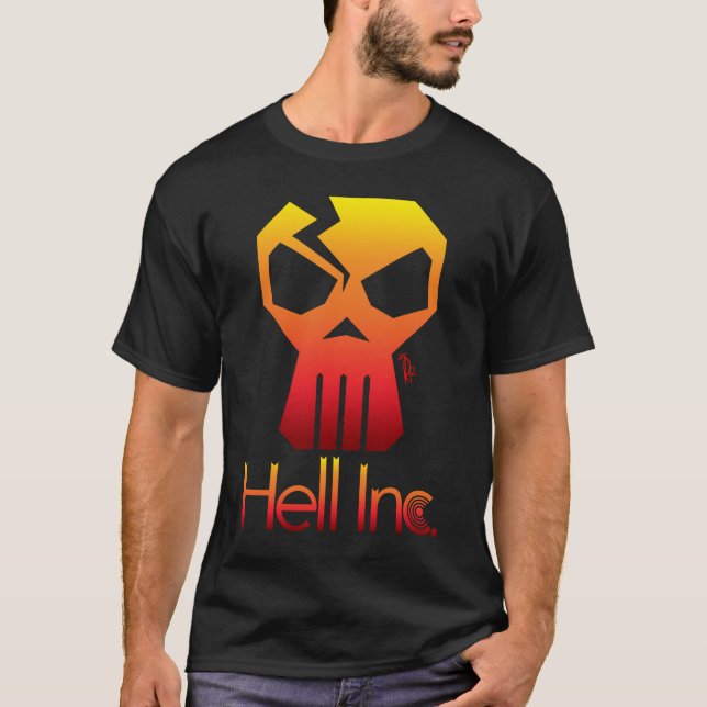 T-shirt Logo d'Hell Inc. Skully (Devant)