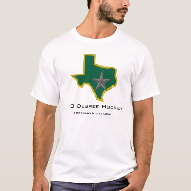 T-shirt Logo d'hockey de 100 degrés (lumière) (Devant)