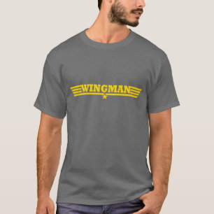 T-shirt Logo d'or d'ailes de Wingman