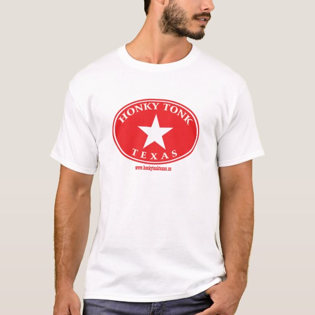 T-shirt Logo d'ovale de Tonk le Texas de Honky (Devant)