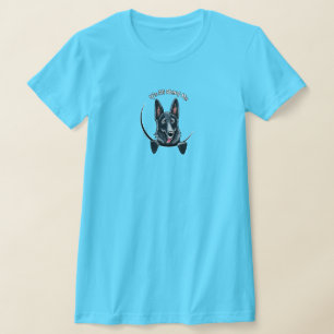 T-shirt Logo du berger allemand noir IAAM