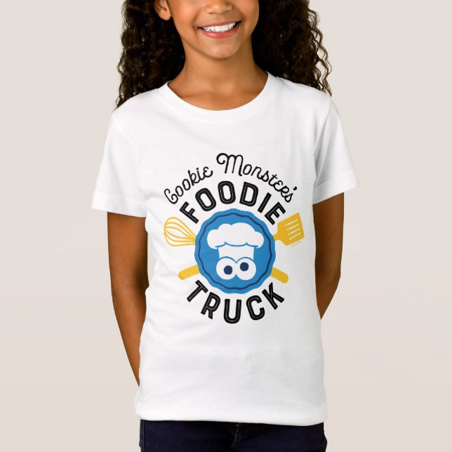 T-Shirt Logo du camion fourré de Cookie Monster (Devant)