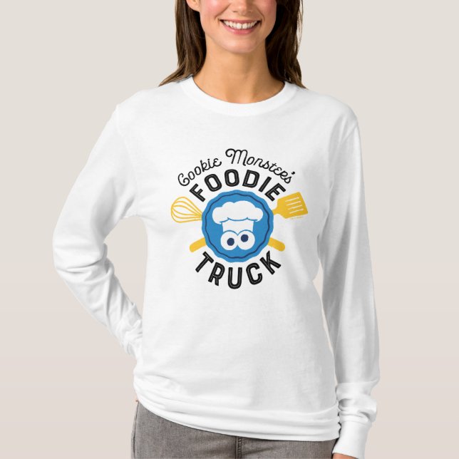 T-shirt Logo du camion fourré de Cookie Monster (Devant)
