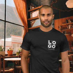 T-shirt Logo du Carré de l'entreprise et nom commercial