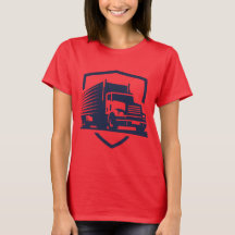 Logo du conducteur de camion. Personnaliser T-Shir