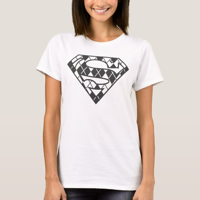 T-shirt Logo du Jacquard noir Supergirl (Devant)