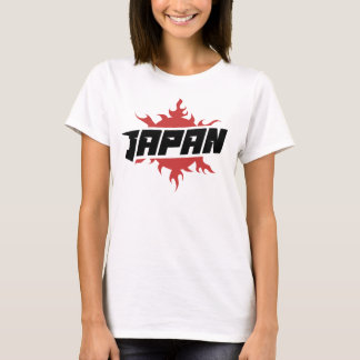 T-shirt Logo du Japon badge feu soleil emblème typographie