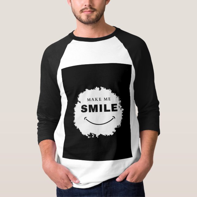 T-shirt Logo du meilleur sourire de l'homme (Devant)
