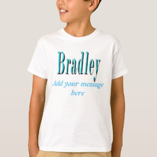T-shirt Logo du nom de Blue Bradley,