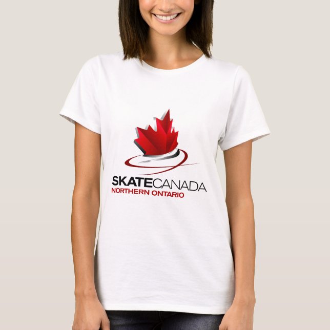 T-shirt Logo du nord du Canada Ontario de patin (Devant)