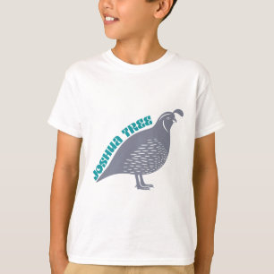 T-shirt logo du parc d'oiseaux Joshua Tree quail