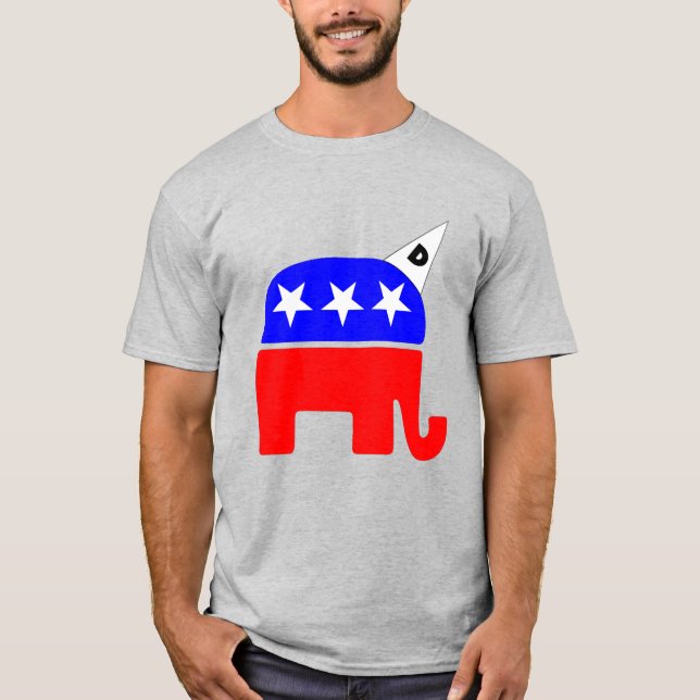 T-shirt Logo du parti républicain Dunce (Devant)