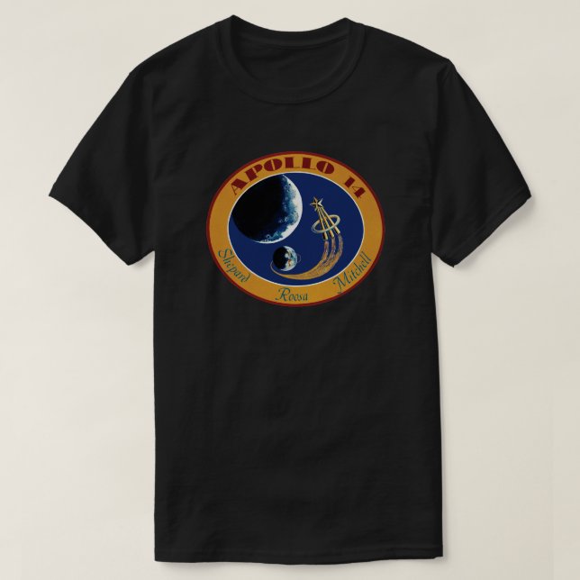T-shirt Logo du patch de mission Apollo 14 NASA (Design devant)
