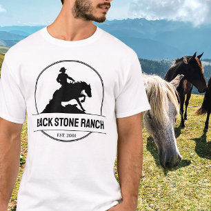 T-shirt Logo du ranch pour chevaux pour endiguer la marque