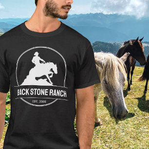 T-shirt Logo du ranch pour chevaux pour endiguer la marque