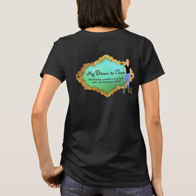 T-shirt Logo du service de nettoyage de maison tee - shirt (Dos)