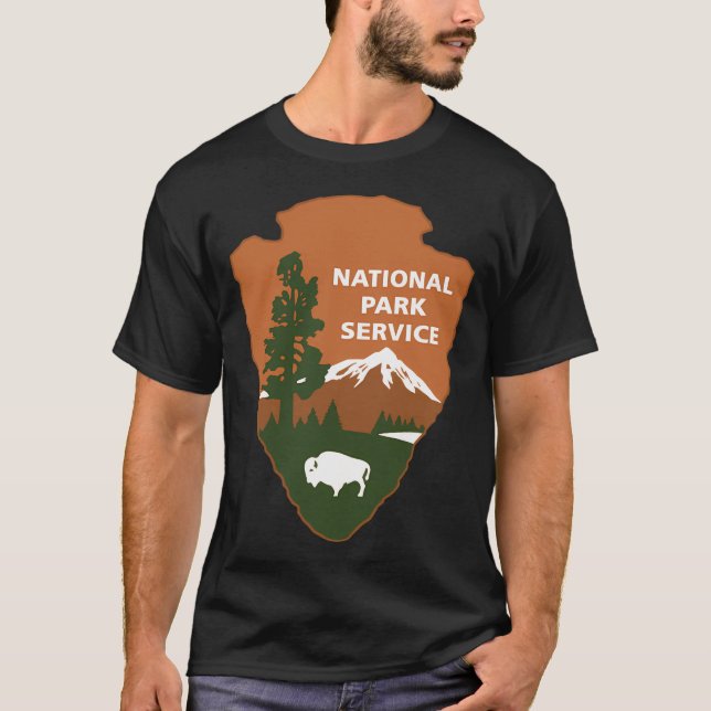 T-shirt Logo du service du parc national (Devant)