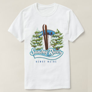 T-shirt Logo du ski de Sunday River Newry Maine