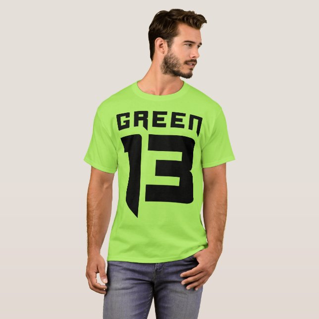 T-shirt Logo du vert 13 (vert) (Devant entier)