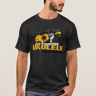 T-shirt logo d'ukulélé de sf