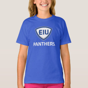 T-shirt Logo Eastern Illinois Panthers Shield & Wordmark