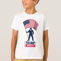 Logo électoral 2024 Donald Trump pour le président