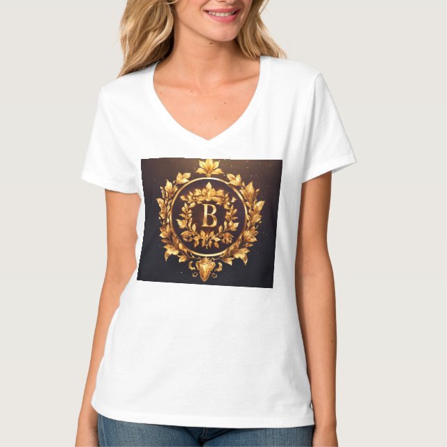 T-shirt Logo Elite Golden Laurel Crest (Devant)