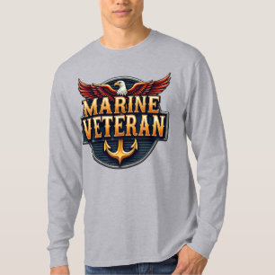 T-shirt Logo Emblème Vétéran Corps des Marines