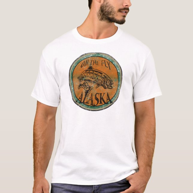 T-SHIRT LOGO EN MARCHE DE CRU DE L'ALASKA (Devant)