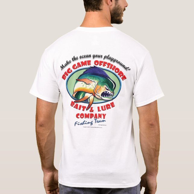 T-shirt Logo "équipe de grand jeu de pêche " (Dos)