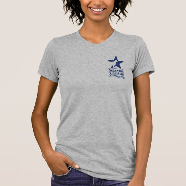 T-shirt Logo et site Web de base de marine (Devant)