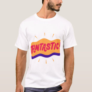 T-shirt Logo Fantastique avec Éclaboussure de Couleur.