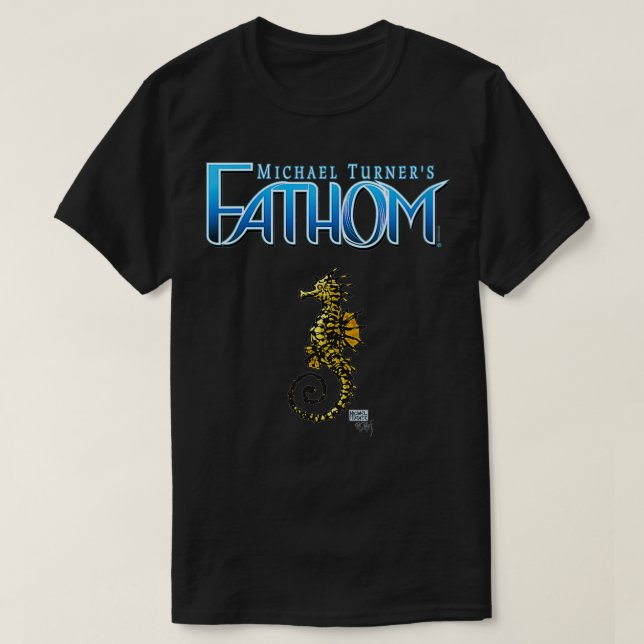 T-shirt Logo Fathom Blue pour femmes avec Ernie le se de F (Design devant)