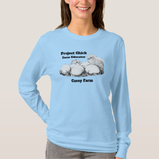 T-shirt Logo foncé longtemps gainé du poussin ver.1 de