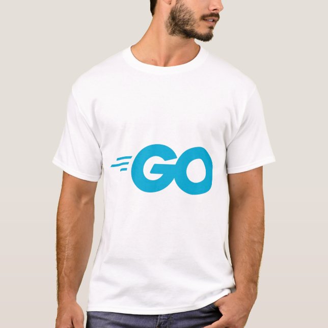 T-shirt Logo Golang (Go Programming Language) (Devant)