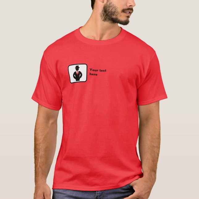 T-shirt Logo Groomsman — Personnalisable (Devant)