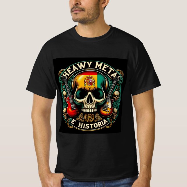 T-shirt Logo Heavy metal e historia - Youtube (Devant)