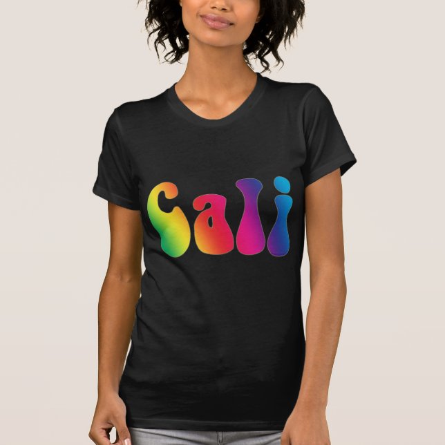 T-shirt Logo Hippie Cali Cravate-Dye California (Devant)